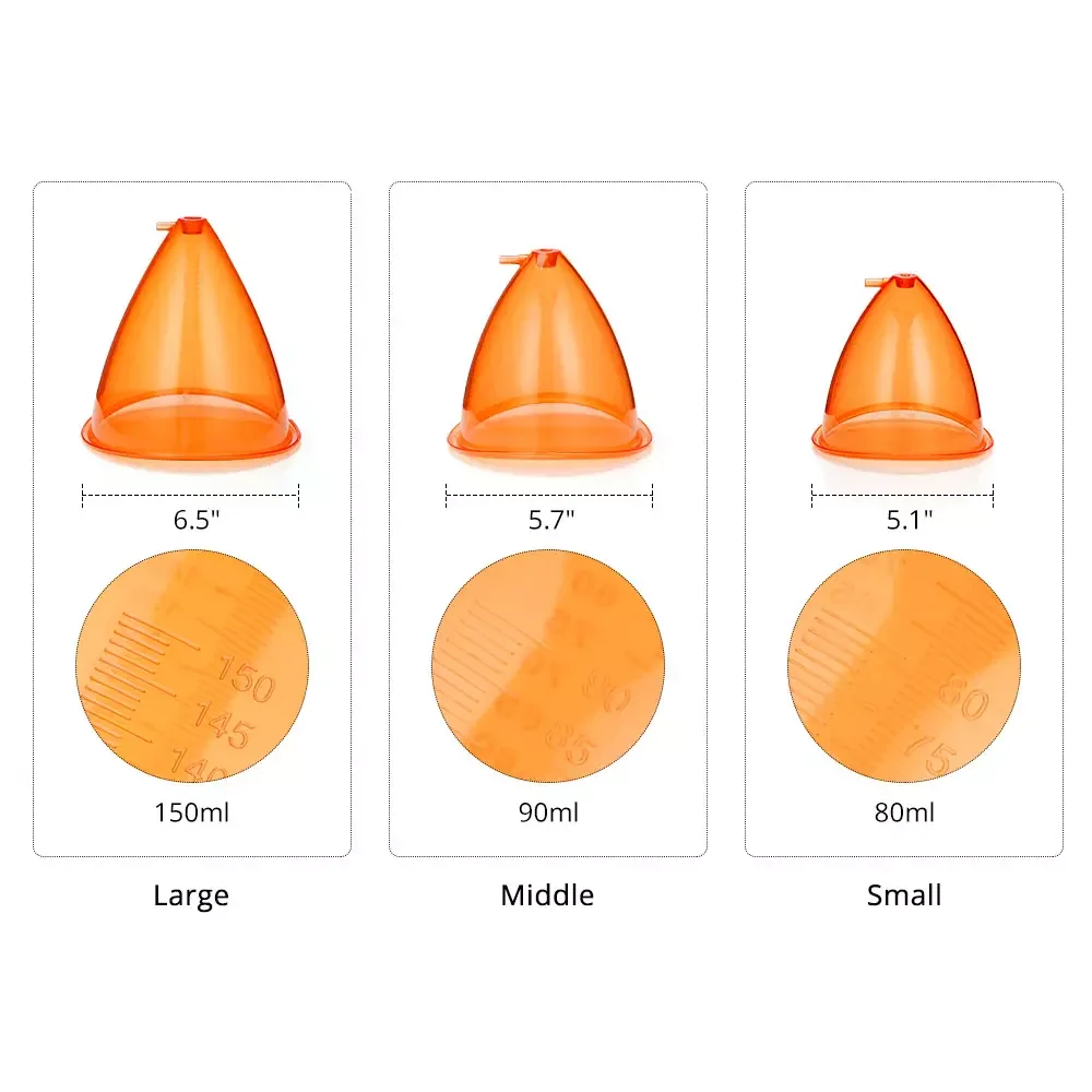 150ml 180ml Orange Biggest Breast Cups 2022 Newest Extra Large Cup