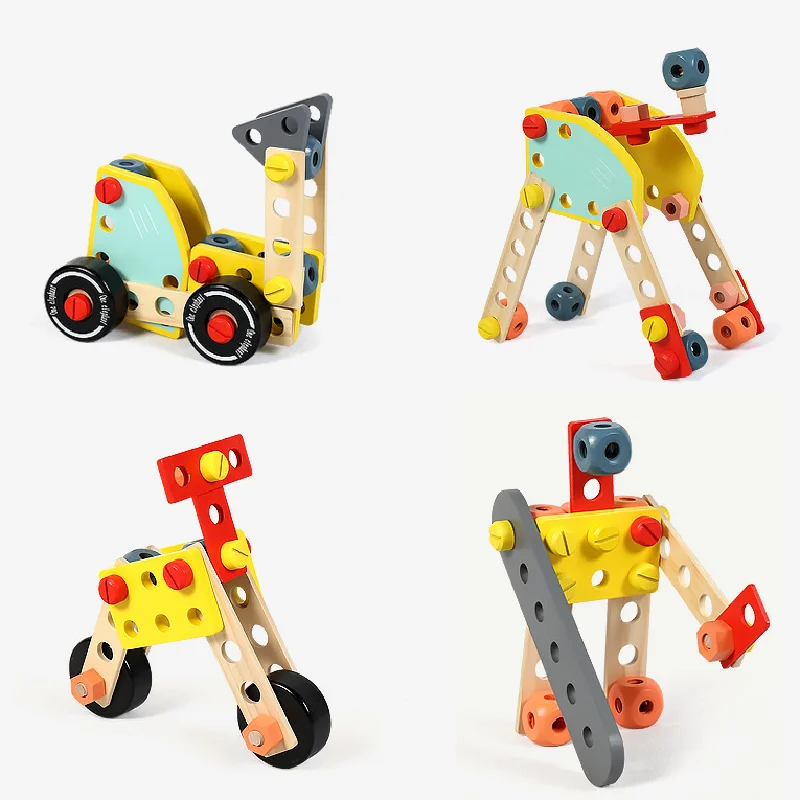 Деревянная игровая коробка для инструментов мастерский винтовой гаечный ключ мальчиков и девочек мини верстак строительные инструменты