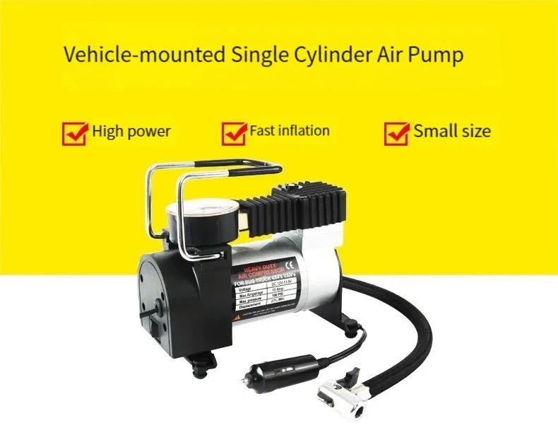 Metal Electric Portable Tyre Inflators Mini dc 12v Car Tire Inflator Air Compressor Pump Tire Inflators