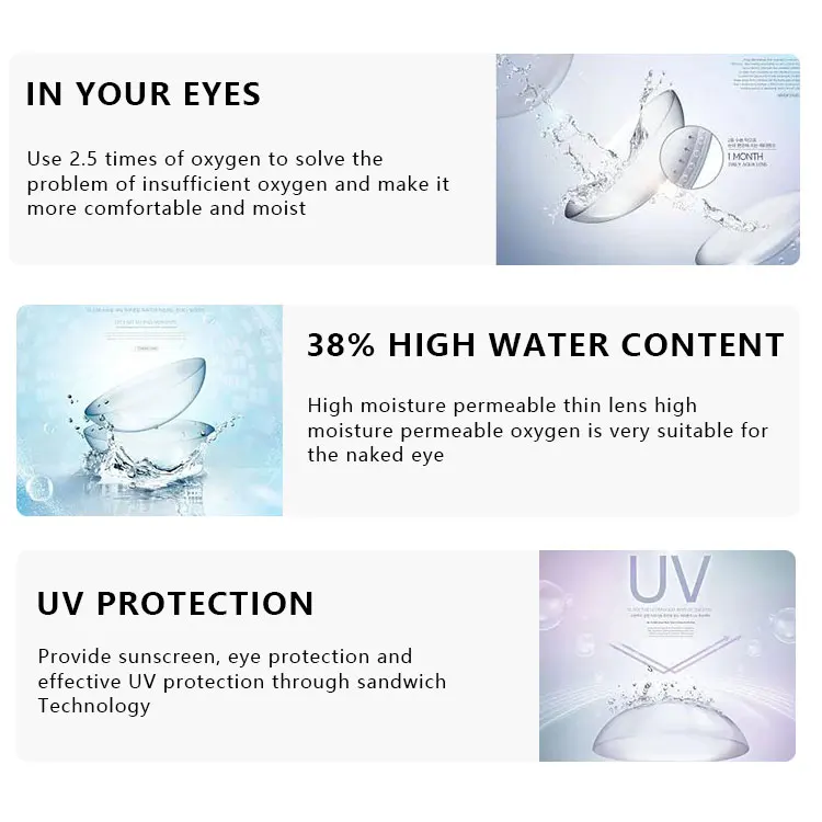 Afancypro Comfortable Hddrocor Colored Contact Lens Color Lentes Contact Lenses Natural Color  13colors  Cosmetic Soft Yearly