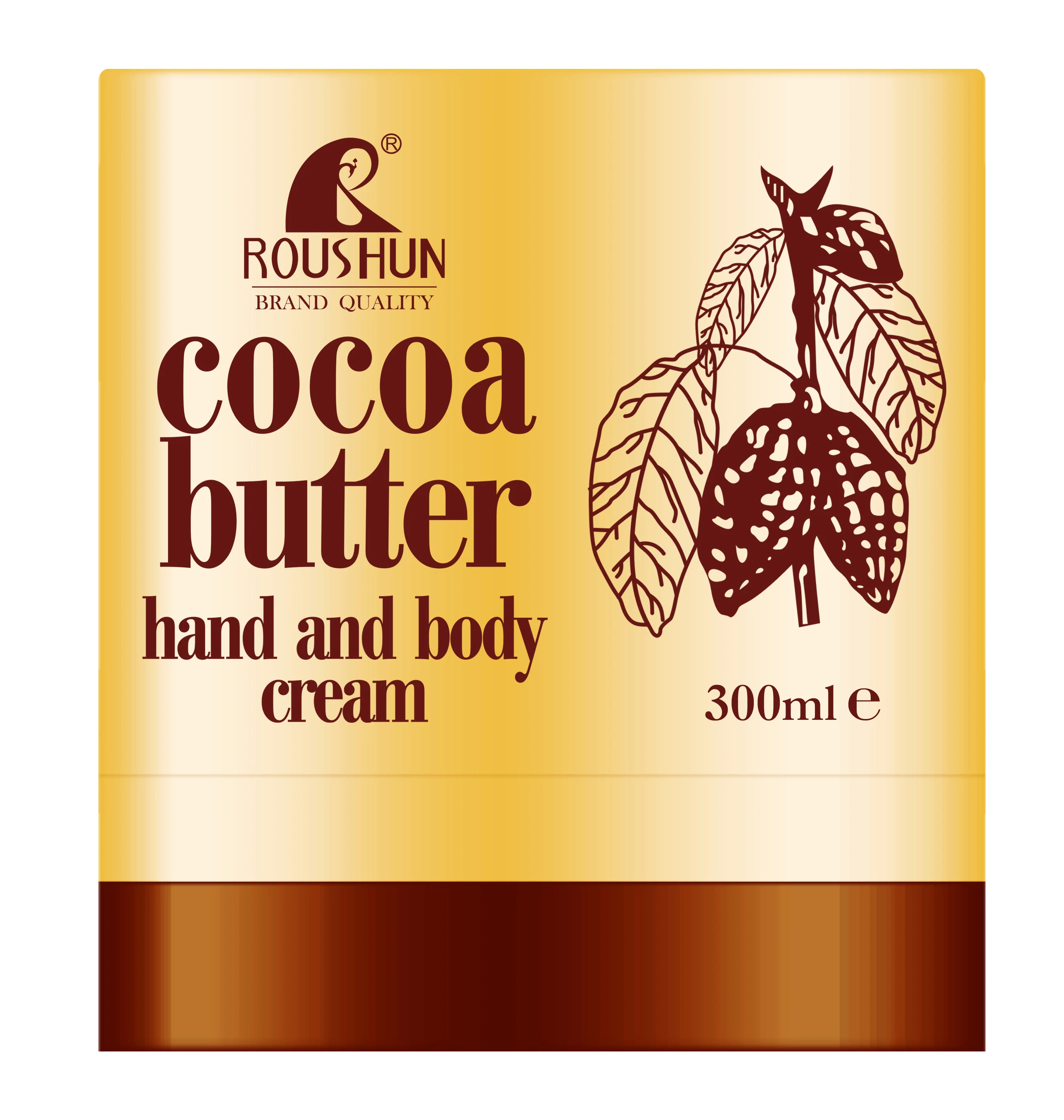 ROUSHUN Cocoa Butter cream hand and body cream body lotion for woman coconut Pure OEM private