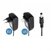 Adaptador de corriente negro para EE. UU. o UE