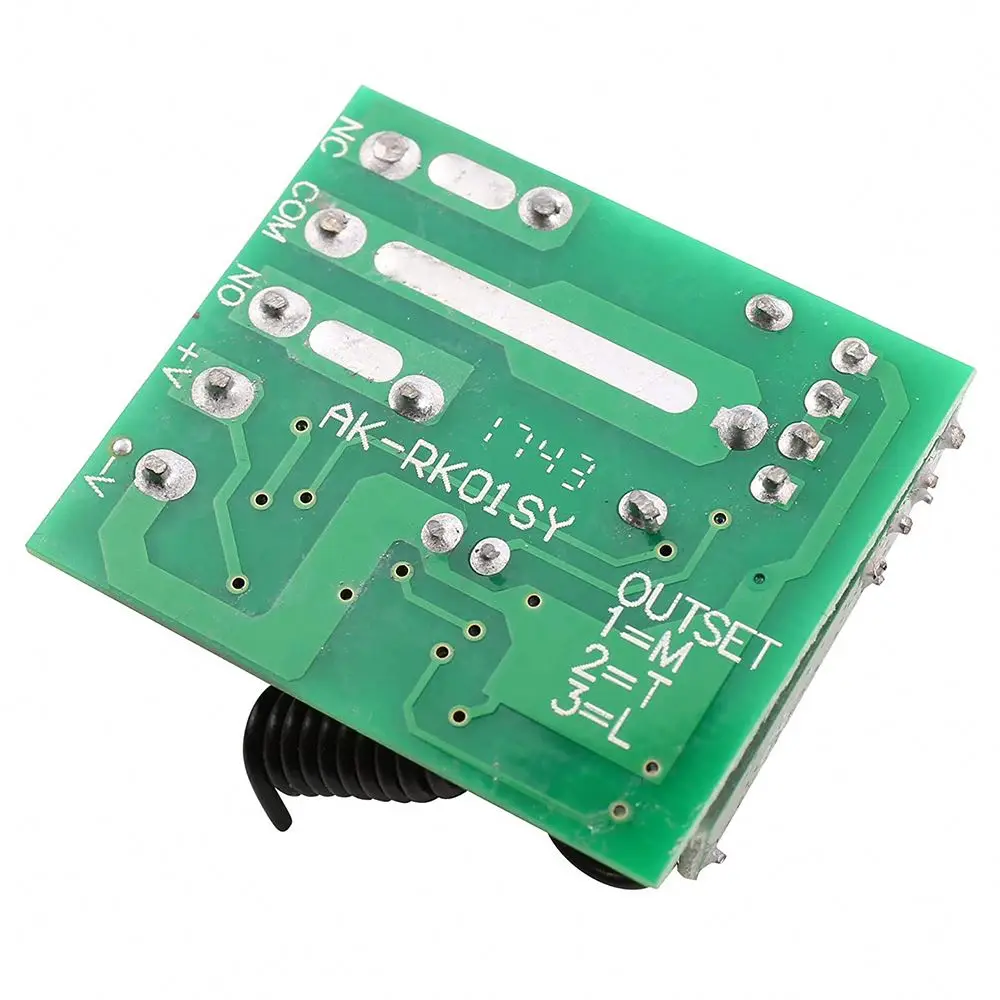 DC 12V 1 CH Channel RF Transmitter & 433MHz Wireless Remote Control Universal Relay Switch Receiver with Learning Code