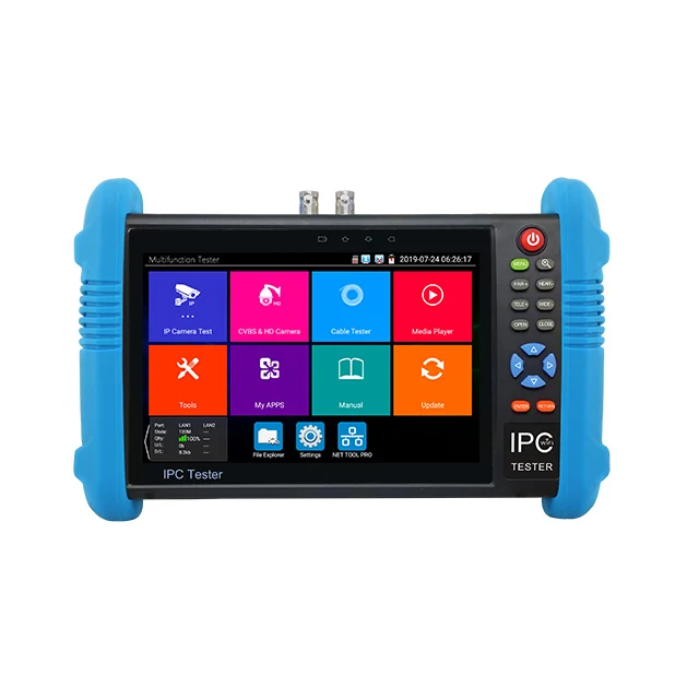 Android System 7 Inch Retina Touch Screen CCTV Monitor Tester Pro Analog IP Camera Tester with Digital Multimeter