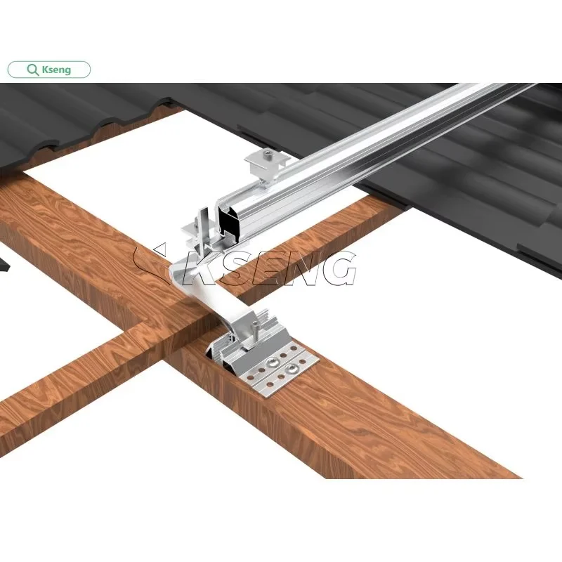 Kseng Latest Solar Roof Mounting System French ETN Certification for Solar Panel Roof Rack and Tile Roof Bracket