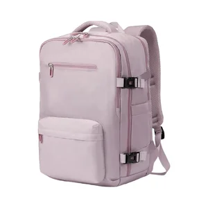 custom logo Customize 17inch Waterproof Vintage Oxford Letter Pattern Airline Approved Travel Laptop Backpack 20-39L for Unisex Polyester