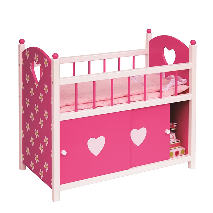 dolls cot with storage