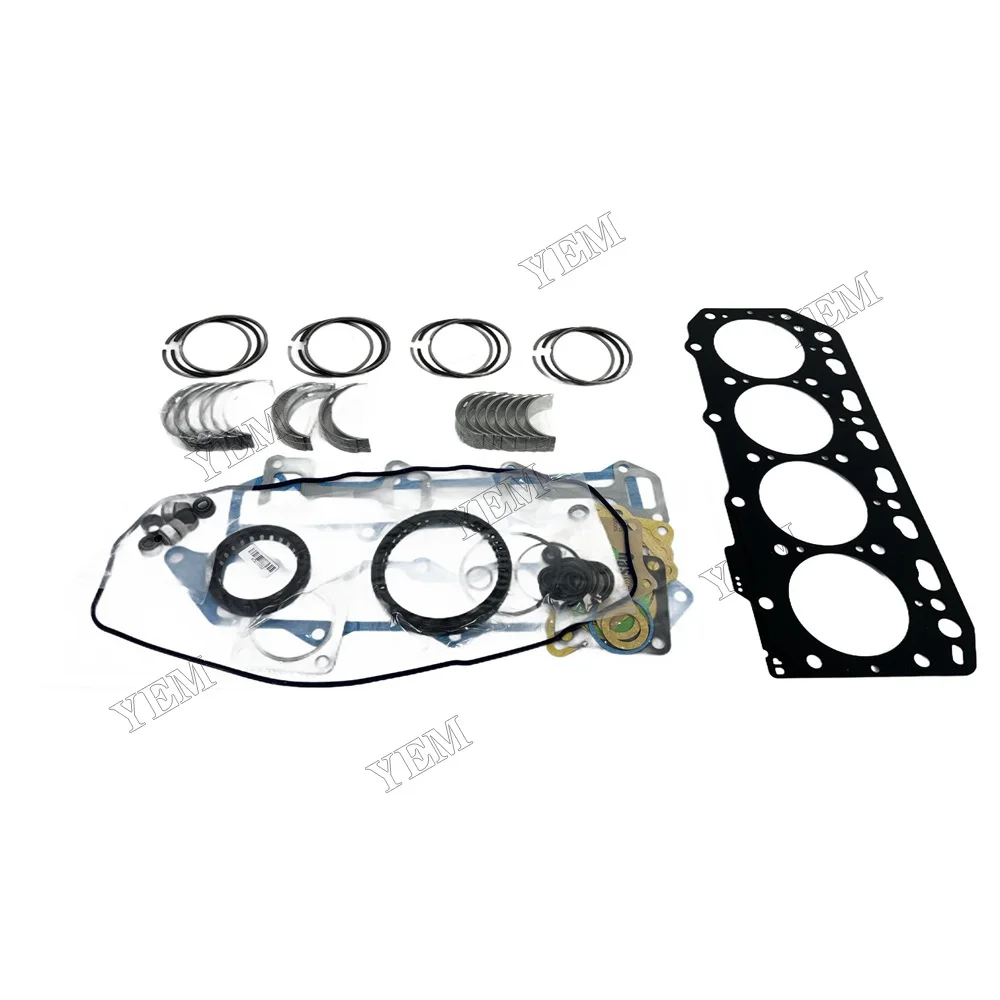 For Komatsu 4D84E-3 Overhaul Re-ring Kit Engine Part Piston Ring Gasket Bearing