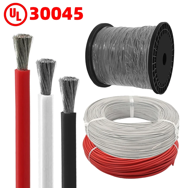 Custom UL 30045 Flexible Silicone Electrical Cable 4/0 3/0 2/0 1/0 Awg Tinned Copper 19mm House Wire Electric Cable Copper