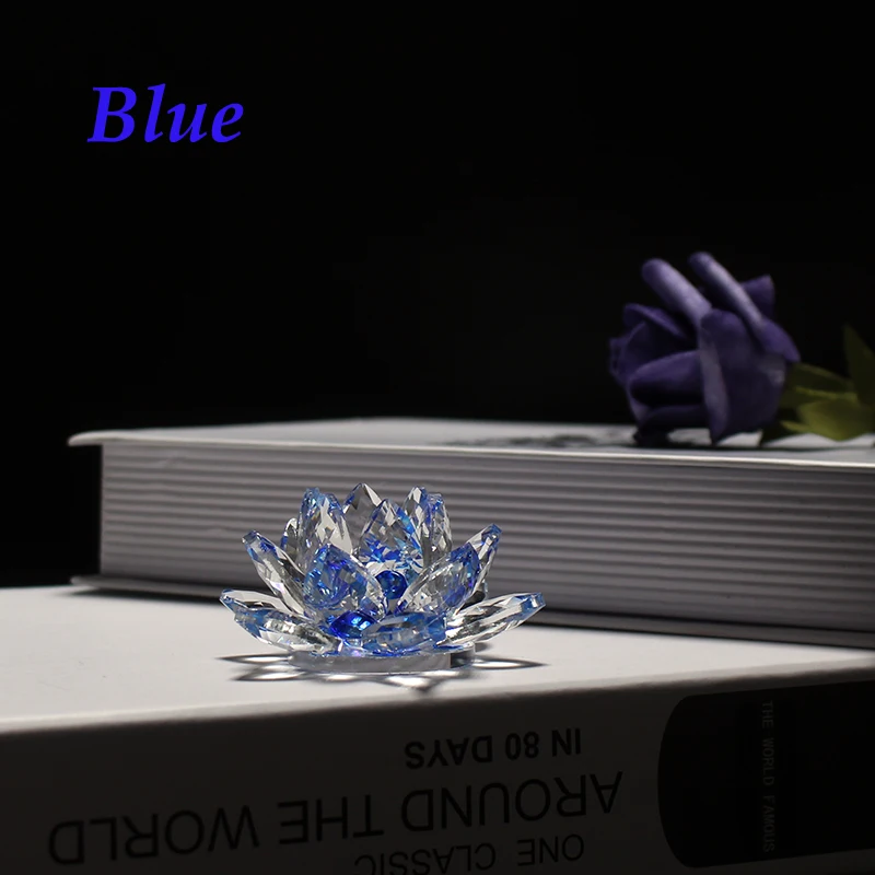 product jy wholesales k9 clear crystal glass candle candlestick holders stick for decor crystal lotus flower candle holder-5