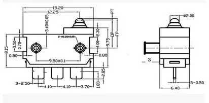Dj1g-ag29 Waterproof Micro Switch Vertical Small Limit Stroke Switch ...