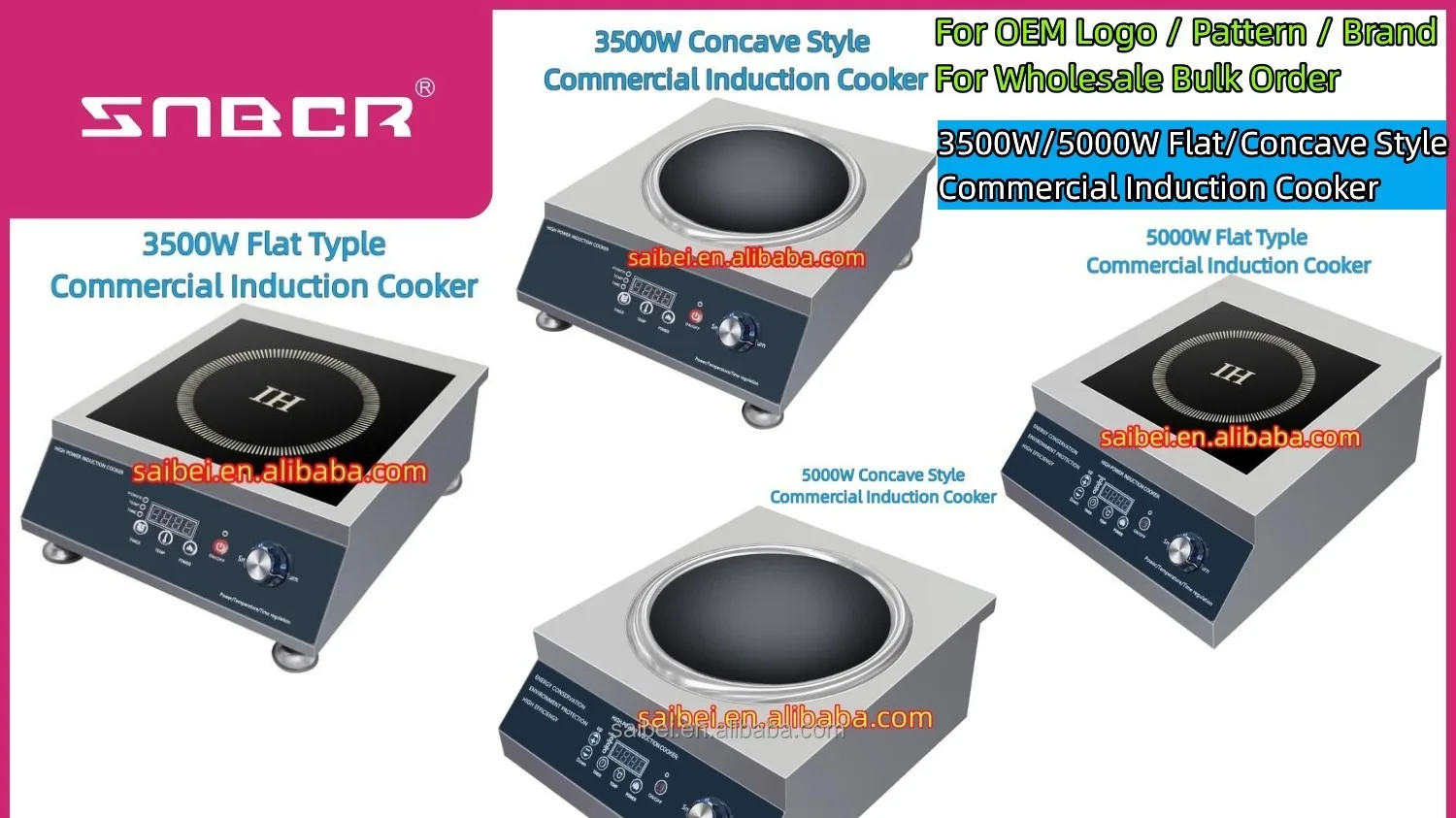 High power 5000W commercial induction cooker single burner induction