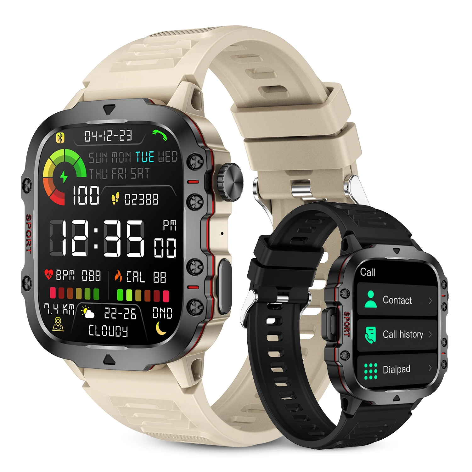 Hot Selling Smartwatch VQX11 3ATM Sport Watch for Men Inch Big Screen  430 MAh Battery Smart Watch for Sport