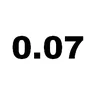 0,07