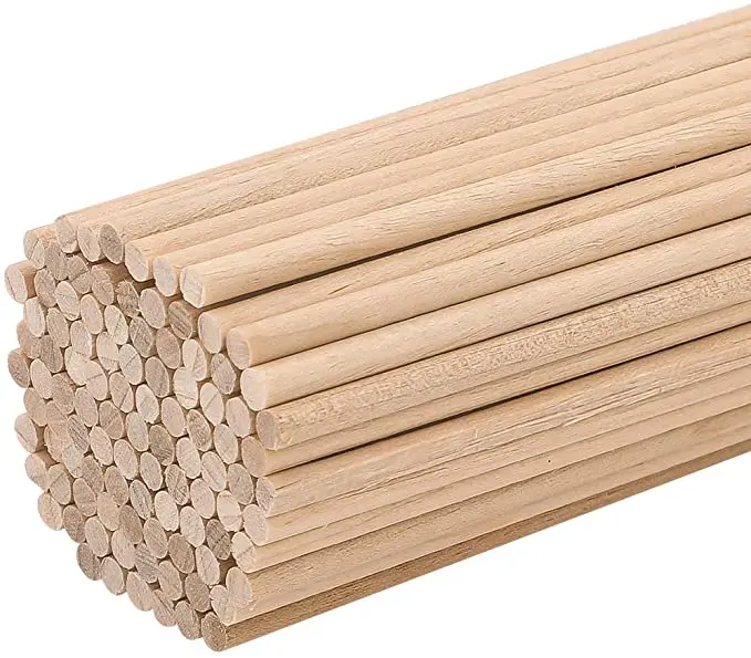 Longitud de barras redondas 1000 mm 18x1000mm Hecho alemania troncos manualidades y jardín 10 piezas GEDOTEC Varilla redonda bastones BEECH hechos a mano palos madera estables de alta calidad