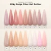 Milky Beige Fiber Gel Builder(HEMA & TPO FREE)