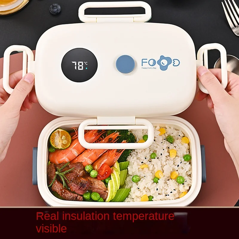 1 Grid Smart Led Temperature Display Insulated Thermal Lunch Box