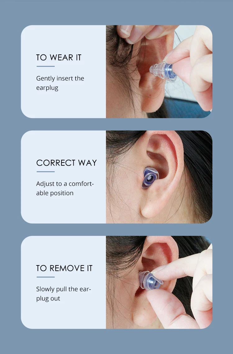 Factory High Fidelity Concert Ear Plugs Hearing Protection Eco Friendly