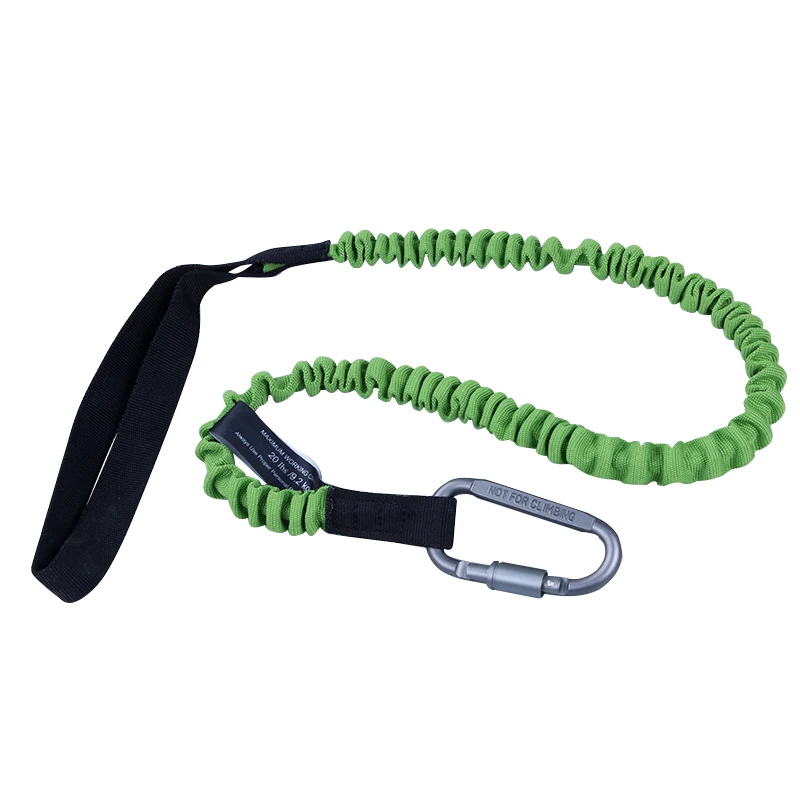 China Detachable Safety Carabiner Elastic Cord Tool Lanyard 22LBS  Manufacture and Factory