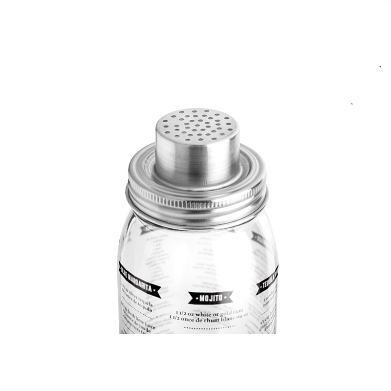 
OEM Заводской коктейльный мини-шейкер из нержавеющей стали в стиле Мейсона с хорошим послепродажным обслуживанием 