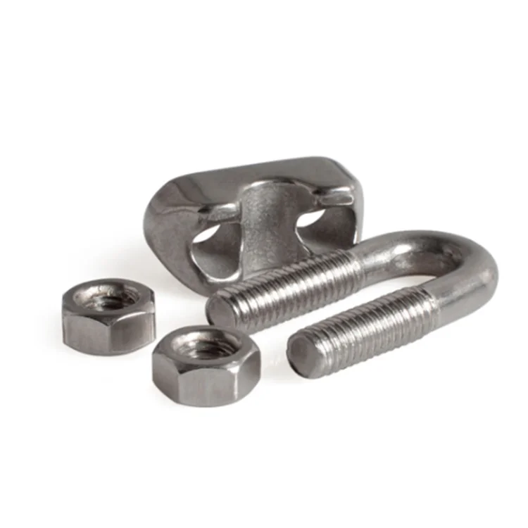 Serre-Câbles étrier M4 Pince en 304 Acier Inoxydable U-pinces M4 10pièces
