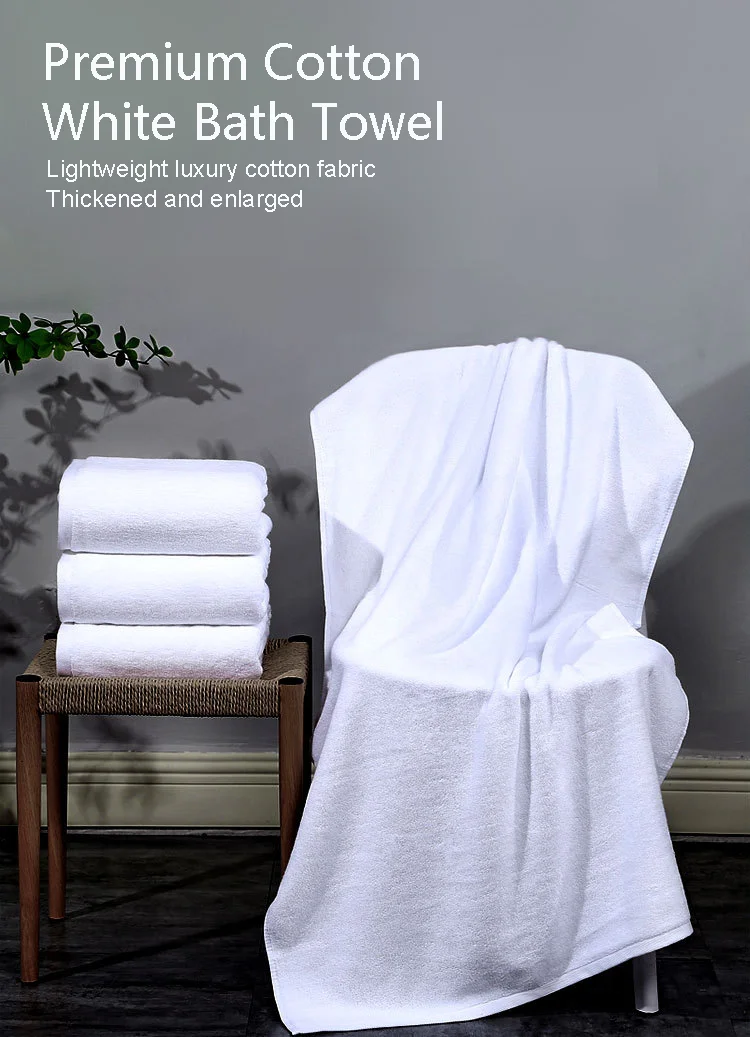 Heavy Duty Cotton Towels Custom Premium Quality Hotel Bath Towel 100