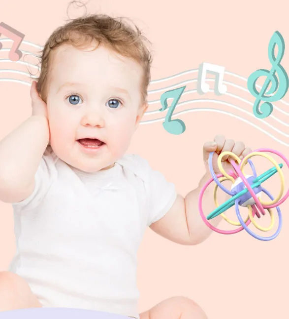 2021 оптовая цена, высококачественный мягкий детский Прорезыватель для зубов для фитнеса, силиконовый жевательный шар