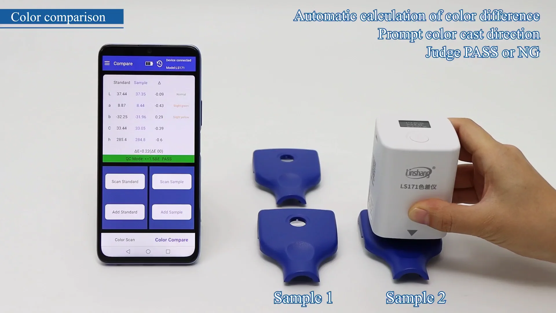 Linshang Ls170 Colorimeter And Spectrophotometer Colorimeter Hunter Lab