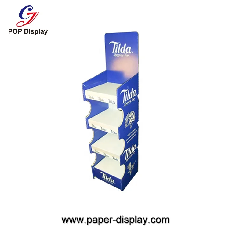Customized Size POP Display Rack Cardboard Retail Carton Corrugated Sidekick Power Wing Wall Mounted for Candy Milk