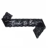 Laser flocon de neige en dentelle noire