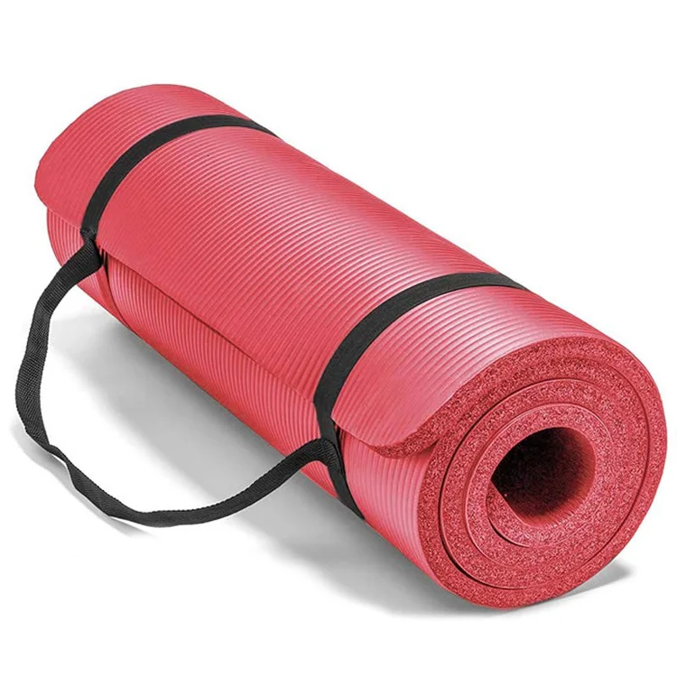 NBR Custom Printed Design Eco Friendly Workout Yoga Mat Yoga Knee Mat with Carrying Strap