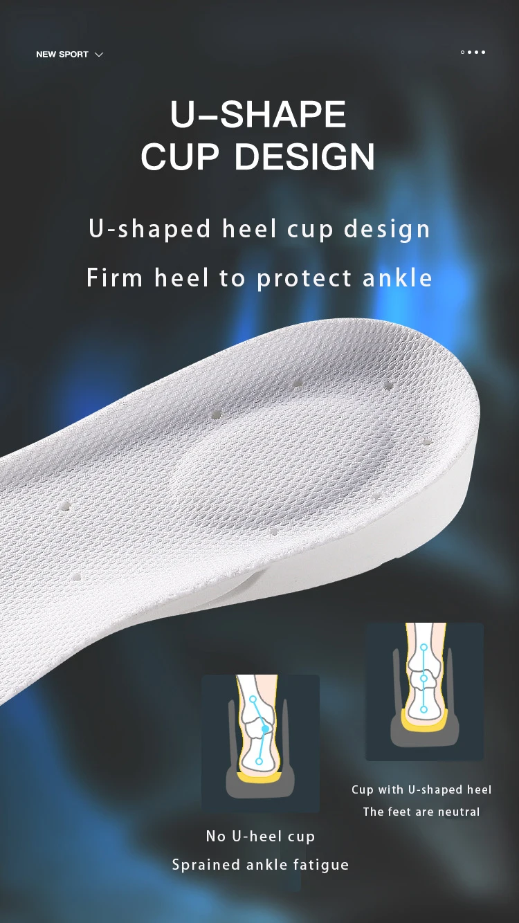 ETPU Sports Insoles Air Cushion Shock Absorbing Pads