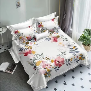 Wholesale Duvet Cover Sets Supplier Soft 100% Polyester Microfiber 3D Comforter Sets Satin Pillowcase With Zipper