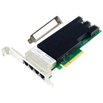 Intel Chipset PCIe x8 3.0 Copper 10Gbps RJ45 Network Adapter Compatible With X710-T4