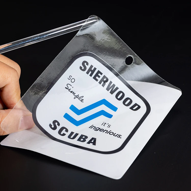 product customized waterproof transparent vinyl label stickers printing design logo clear adhesive round pvc product packaging stickers926-10