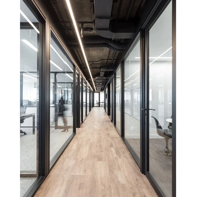 Modular Office Glass Partitions New York Office Cabin Glass Partition