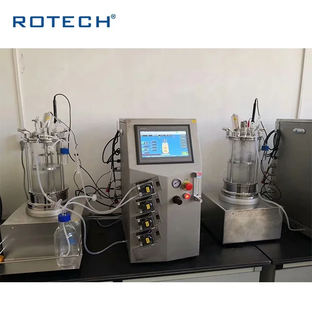 Настольный стеклянный биореактер, биореактер, ферментер, биореактер