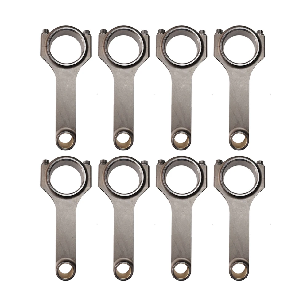 HIMYCAR Auto Engine Parts Forged Connecting Rod Set of 8 with Bolts Small Block Chevy for GM SBC 305 350 400 Condition New