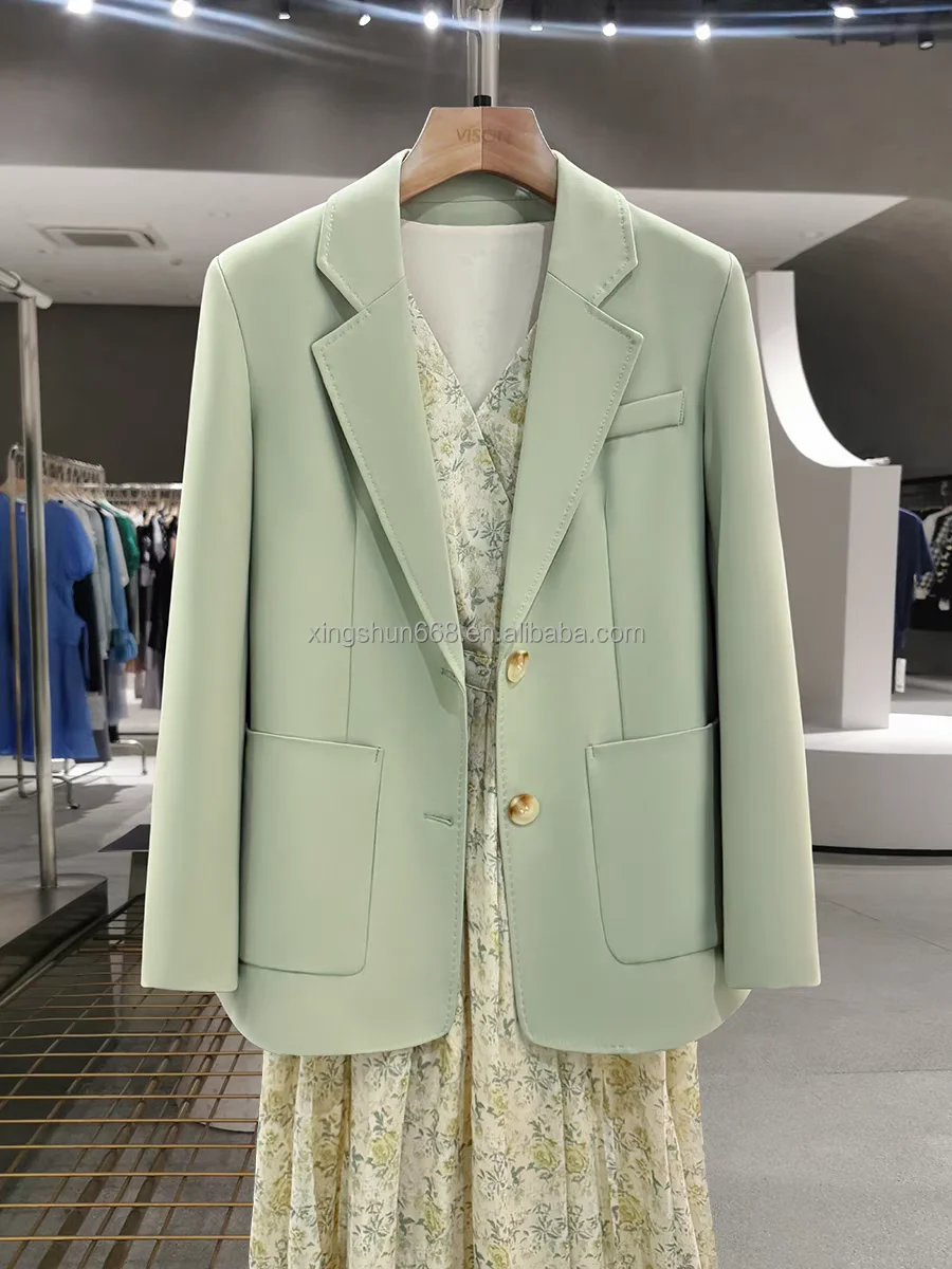 2025 New Arrivals Women's Formal Candy-Colored Suit Jackets Cheap Blazer Button Decoration Spring Fashion Leisure Coats Blazers