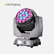 Mgolighting bee eye 19*15w K10 LED wash moving head zoom Beam for concert led Moving Head Stage Lighting Equipment