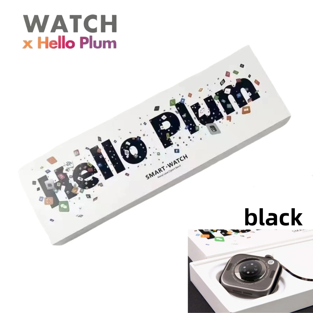 2024 New Smart Watch Series 10 Hello plum H15Pro AMOLED Watch 1Gb Memory Compass NFC Album Music S9 S10 Smart Watch Men Women