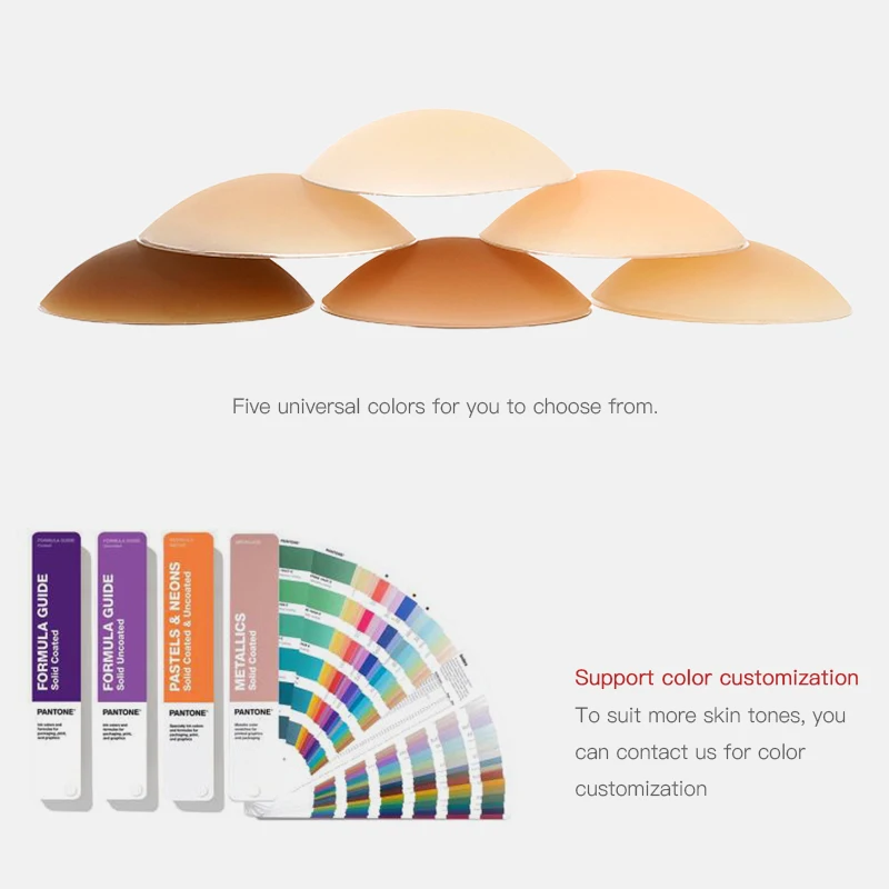 Custom Packaging Box Invisible Adhesive Breast Nipple Pasties Reusable Opaque Thin Silicone Nipple Cover