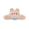 Rabbit fur embroidered bow bear waist rest