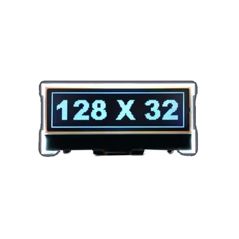 Factory supply customizable small size 128*48 dots matrix LCD display blue white yellow background STN FSTN lcd screen