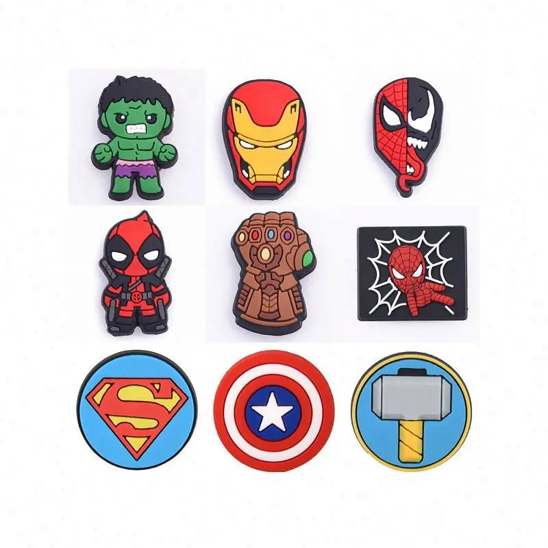 Cartoon Charms For Croc Shoes Decoration Deadpool Croc Charms With Cheap  Price Super Hero Shoe Charm For Kids Croc Shoes - Buy Iron Man Croc Charm  Captain American Shoe Charm,Smart Cartoon Croc