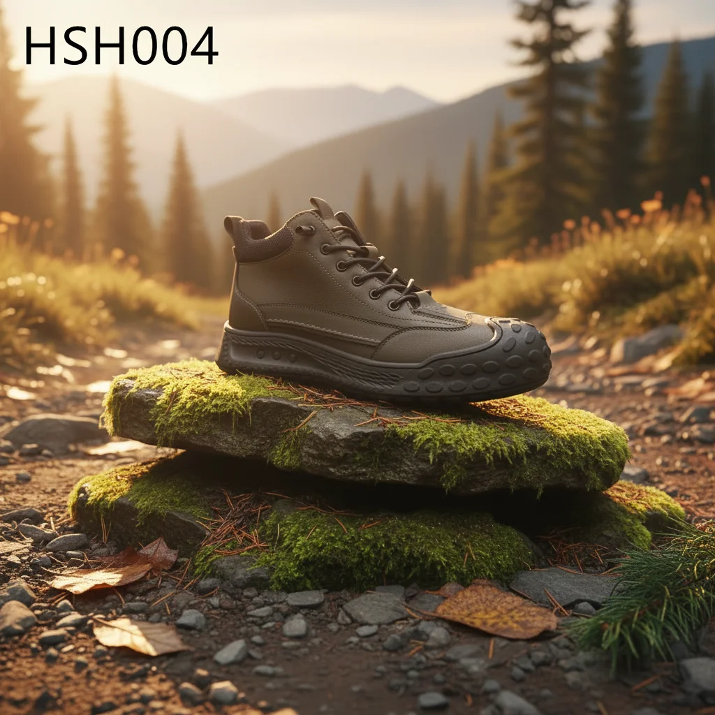 HY, Mountain Outdoor Gear nubuck bőr fekete/barna túrabakancsok expedícióhoz, öltött gumitalpú sportcipők HSH004