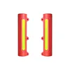 Red long round tube 22mm reflective block 1 pair
