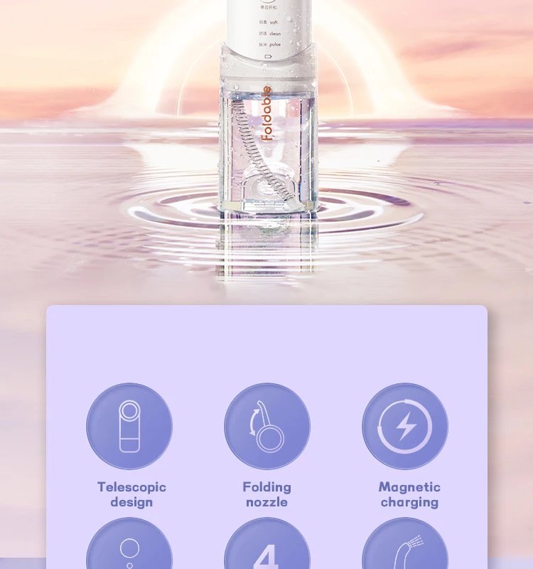 Ashmore Rechargeable Water Dental Cordless Mini Cleaner Electric