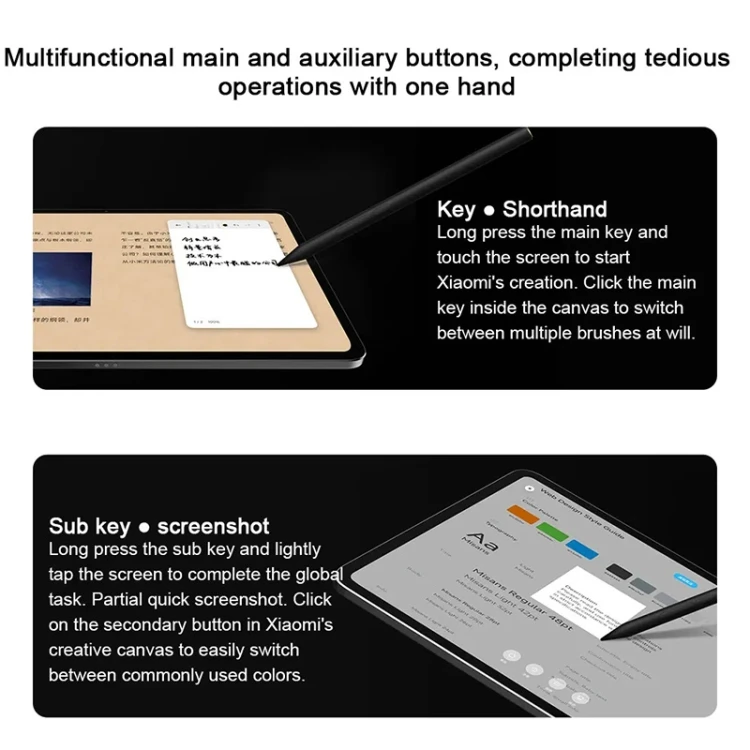 Original Xiaomi Focus Stylus Pen for Mi Pad 6 Max 14 / Pad 6S Pro