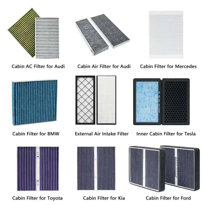 OEM & ODM China Factory Direct Supply Car Auto Cabin Filter HEPA Activated Carbon Filter for Audi BMW Tesla Toyota Kia Ford